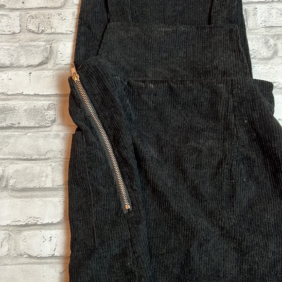 Side Zip Corduroy Overall Dress - Picture 8 of 9